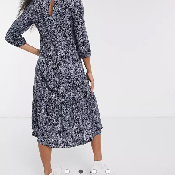 ASOS - New Look Tiered Smocked Midi Dress - Picture 2 of 16